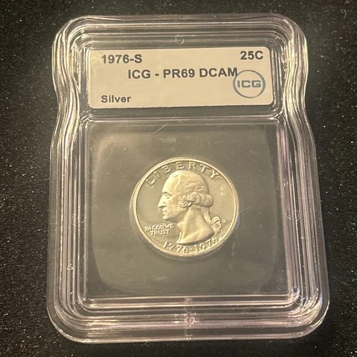 1976-S ICG PR69 DCAM Silver Washington quarter