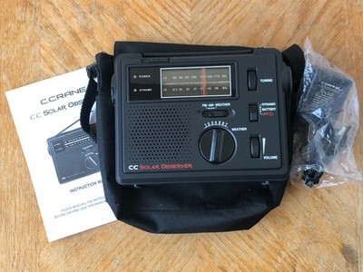 C Crane CC Solar Observer Emergency AM/FM Radio with NOAA Weather and Flashlight