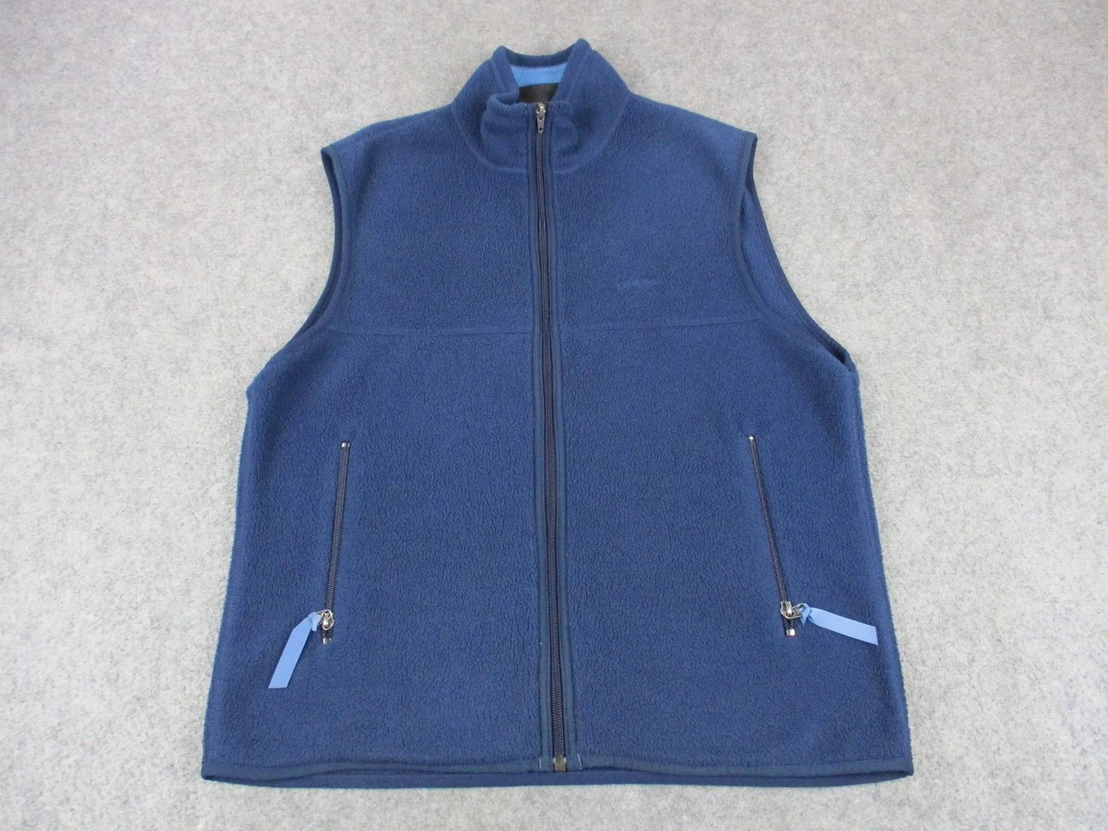 Patagonia Vest Mens Medium Blue Synchilla Fleece Full Zip Outdoor Hiking