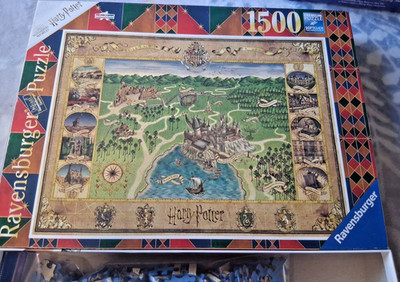 Puzzel 1500 Stukjes Harry Potter Hogwarts Map Ravensburger