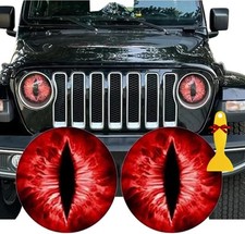 Beast Eyes 3d Headlight Decals - Glow-in-the-dark Stickers For Jeep Trucks