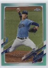 2021 Topps Chrome Aqua Refractor 89/199 Tyler Glasnow #129 0q3