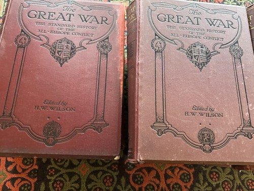 The Great War Large History Hardbacks H W Wilson 12 Volumes Vol 10 Missing 1918 - Imagen 5 de 19