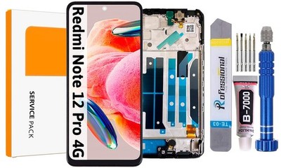 Original OEM Für Xiaomi Redmi Note 12 Pro 4G Display Bildschirm LCD +Rahmen
