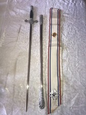 LYNCH & KELLY Vintage KNIGHTS OF COLUMBUS KofC Ceremonial SWORD Sheath SASH EUC