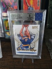 Legendary Fusion Chris Mullin on card Auto+ Game-Used Jersey Warriors BGS 9