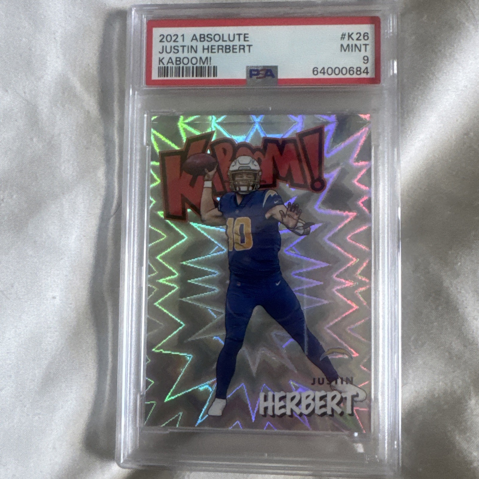 2021 Panini Absolute - Kaboom! Justin Herbert #K26