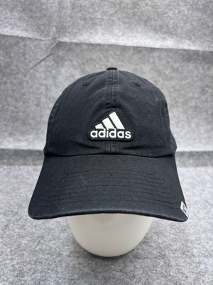 Adidas Hat Cap Strap Back Adult One Size Black 100% Cotton Aeroready Twill Gym