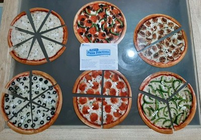 Learning Resources Magnetische Pizzafraktionen LER5062 24-teiliges Aktivitätshandbuch ohne Karton