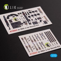 Junkers JU 88 A-4 Interior 3D Decals For Revell Kit / 1:72
