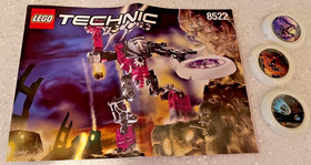 Lego Technic Throwbot set #8521(Flare) and 8522(Spark) Nearly Complete