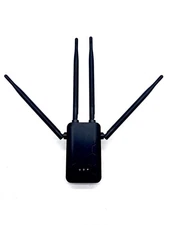 High Compatibility Wifi Extender 300 Mbps Transmission Rate - Black