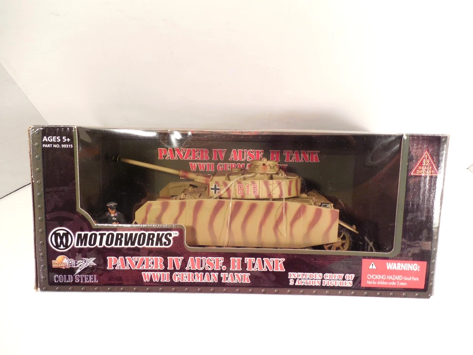 1:32 PANZER IV AUSF. H Diecast WWII GERMAN TANK NIB 21st CENTURY TOYS 2004 99315 - Image 3 of 4