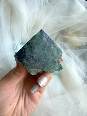 Green Fluorite Crystal with a Cubic Structure, specimen