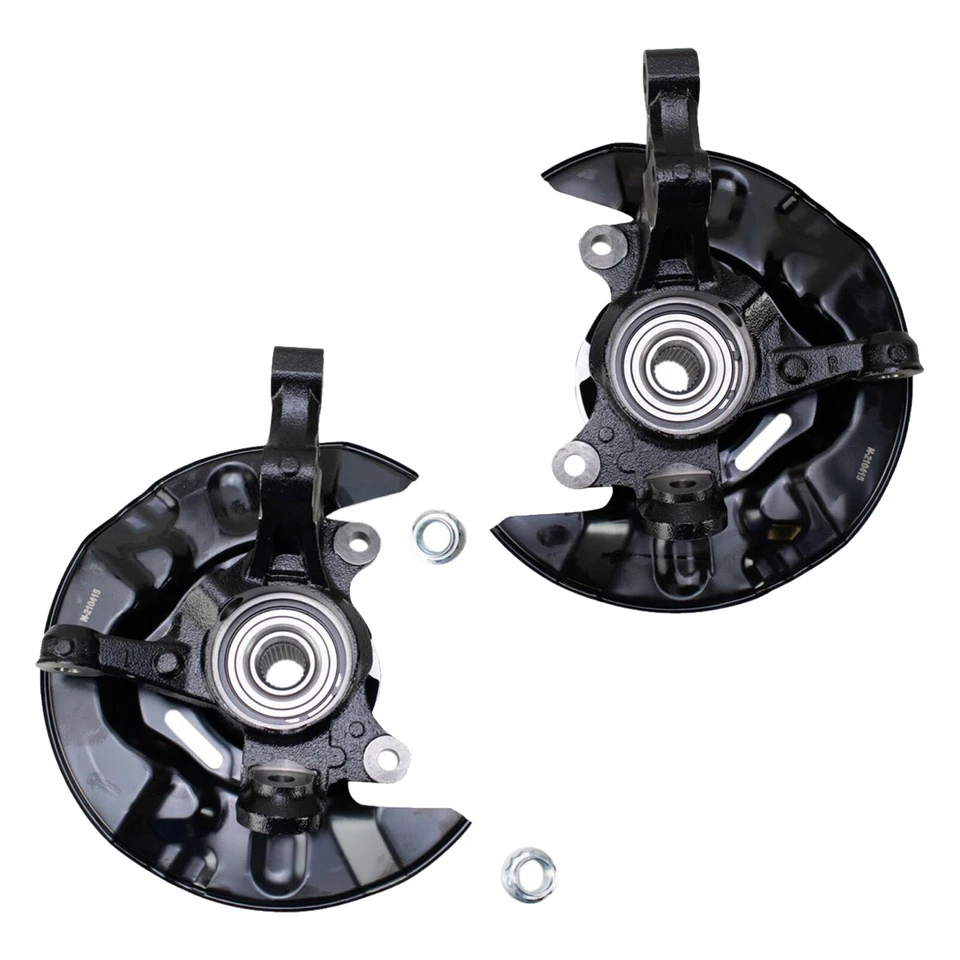 Conjunto de cojinete y buje de rueda delantera TRQ con juego de nudillos para Toyota Matrix 2003-08 Foto 2 de 4