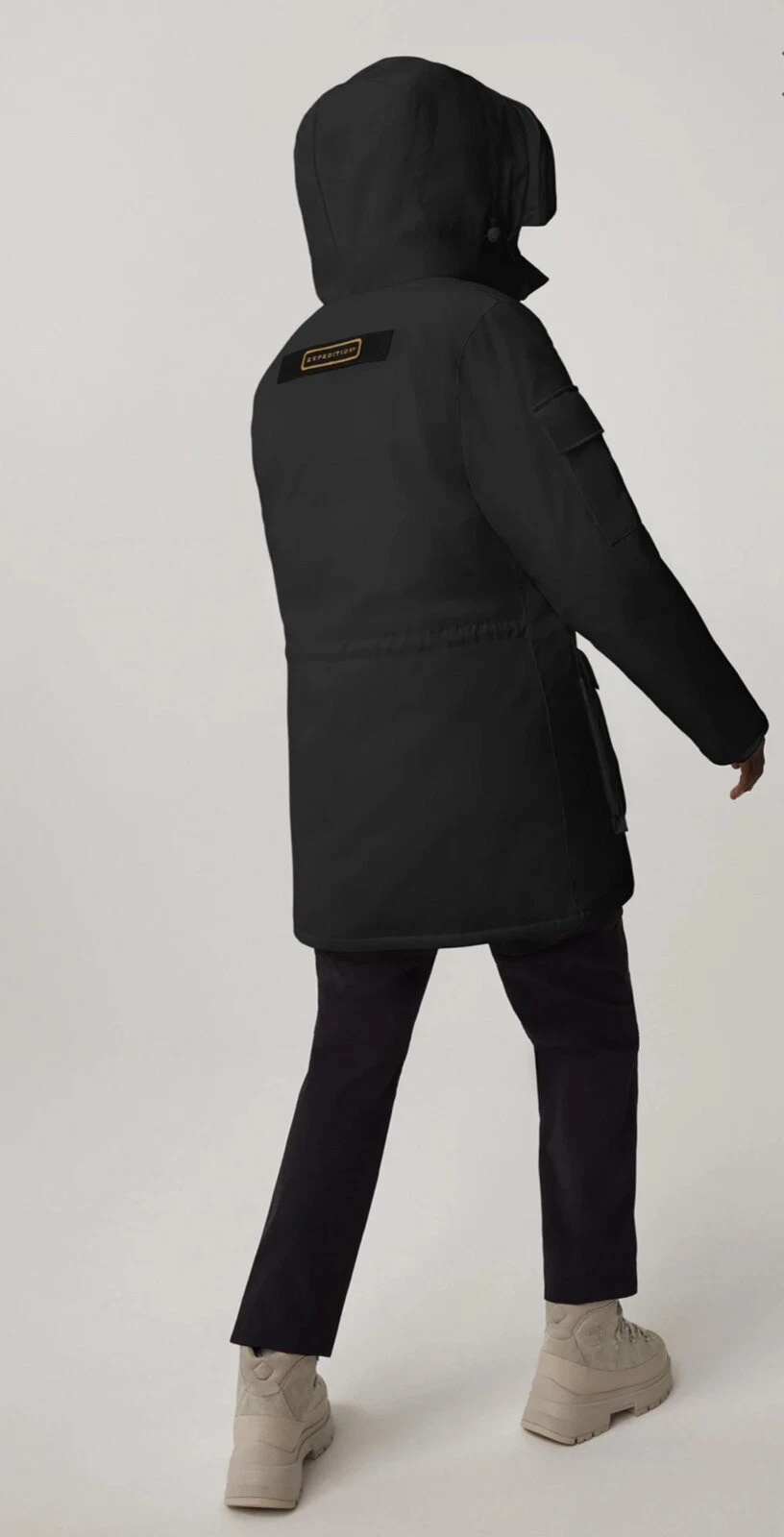 Cappuccio Canada Goose Donna Expedition Extreme Weather Parka NERO taglia Large