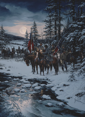 Snow Moon By John Paul Strain New Signed Executive Canvas Giclée 40'' x 29 1/2''