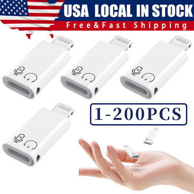 5.8USB Type C Female to iOS Male Adapter For iPhone 14/13/12/11/XR/XS/SE 3 Lot