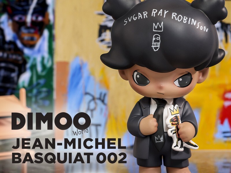 DIMOO × JEAN-MICHEL BASQUIAT 001 ビッグサイズ POP MART DIMOO × JEAN-MICHEL BASQUIAT Big Size 001&002