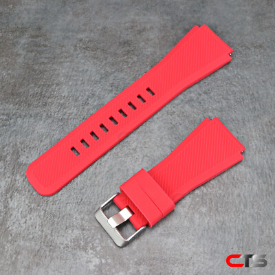 Silicone Large Red Band 22mm For Samsung Smart Watch SM-R760 R770 R800 R840