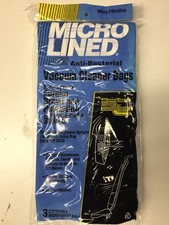 Type U Micro Lined Vacuum Bags VIP 2030 0.1 Micron Disposable Made In USA 3 Pack
