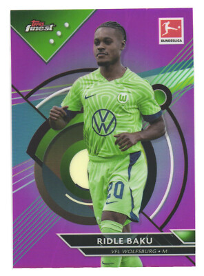 2022-23 Topps Finest Bundesliga VFL Wolfsburg Ridle Baku /300