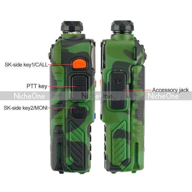 Baofeng UV-5R Plus Qualette Camouflage Transceiver VHF UHF Amateurfunk Funkgerät USA - Bild 2 von 4