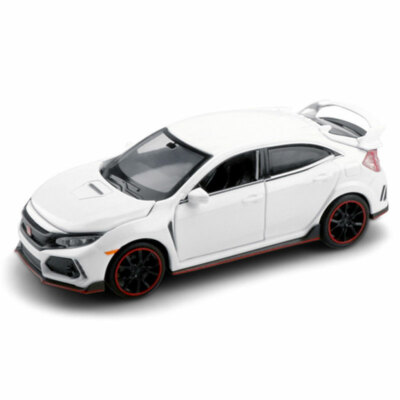 1:32 Scale Honda Civic Type R Diecast Model Car - White, Collectible Toy For Kids & Adults