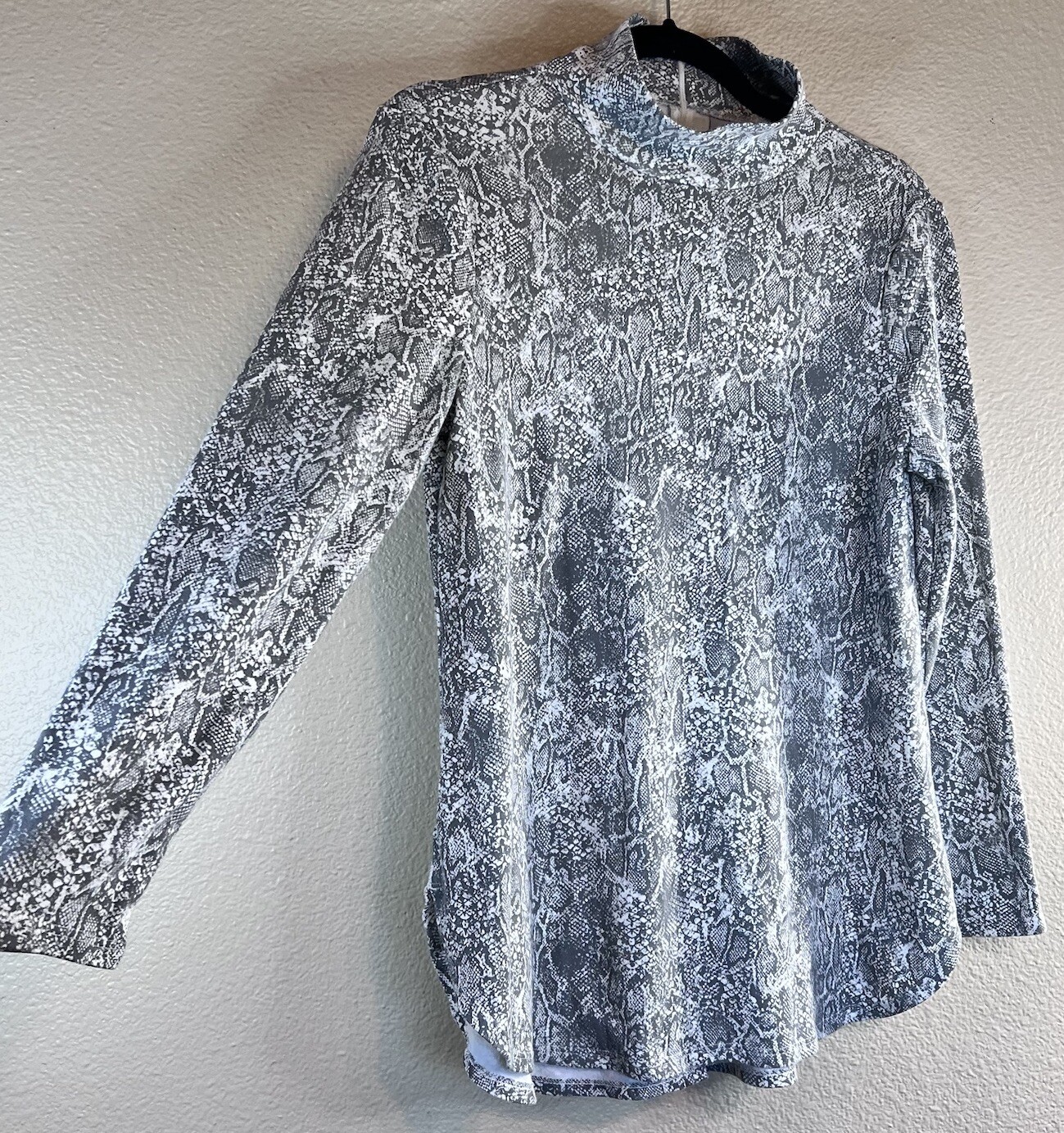 Chico's 0 Size Small Snake Python Print Zip Back … - image 1