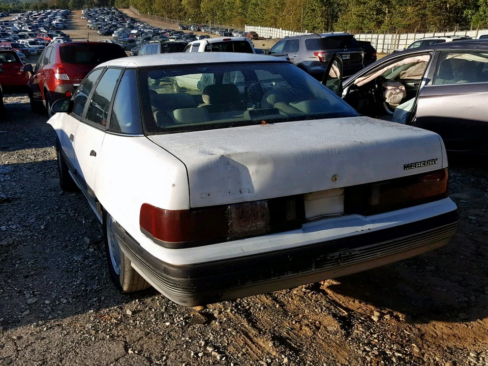 水星黑貂,1986 年、1987 年、1988 年、1989 年、1990 年、1991 年,左四分之一玻璃 — 第 3/4 张图片