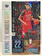 Anthony Davis 2017-18 Panini Contenders Playing The Numbers Game Cracked Ice /25