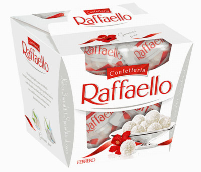 1 pk - Ferrero Raffaello Premium  Cream and Coconut, 15 Piece, 150 gr - 5.3 oz