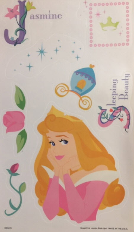 Disney Sofia the First Adesivi Da Parete 4 Fogli 25x45cm