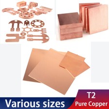 99.9 Pure Copper Cu Sheet 1mm To 6mm Thick T2 Plate Thin Metal Foil Sheet