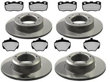 LAND ROVER DEFENDER 90 & 110 BRAKE DISCS AND PADS FRONT & REAR - SOLID -SEND REG
