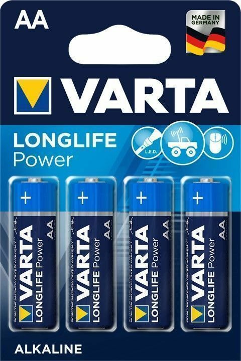 Thumbnail - Varta Longlife Power Alkaline Batterien Aa Mignon Lr6 4906 4er Blister