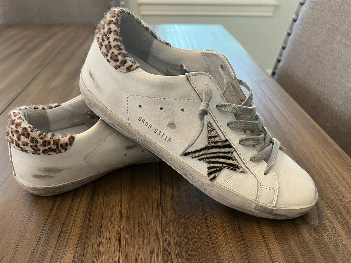 Leopard golden clearance goose sneakers womens