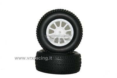 PAIR OF WHEELS SHORT COURSE TRUCK HEXAGON INT. 12mm 1/10 OFF ROAD 2PCS 10350 VRX