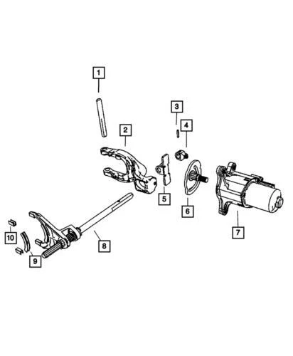 Atuador de caixa de transferência genuíno Mopar 2005-2010 Jeep Grand Cherokee 68256976AA - Imagem 4 de 4