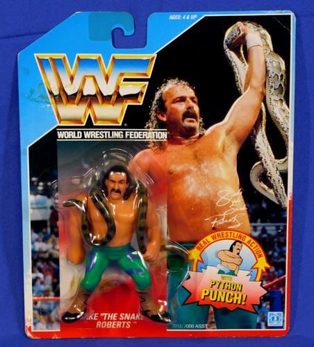 WWF HASBRO JAKE THE SNAKE ROBERTS MOC SERIES 1 199...