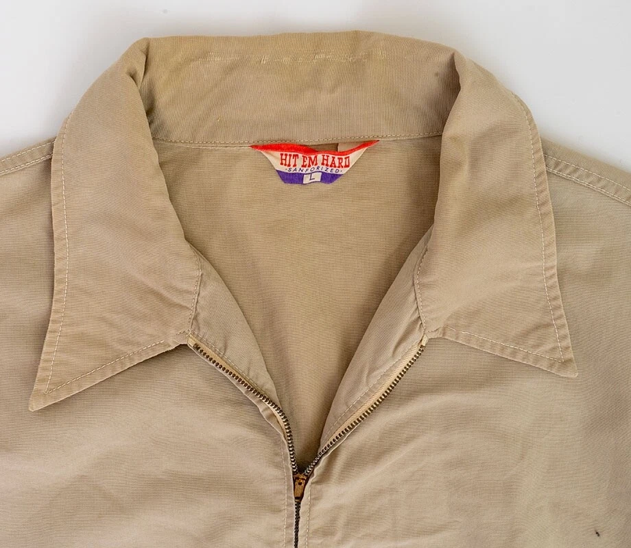 Chaqueta cortavientos grande Hit Em Hard Workwear de sarga envejecida vintage de los años 50 Foto 2 de 4