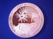 2013 S 25C Clad Proof FORT MCHENRY AMERICA THE BEAUTIFUL QUARTER **IN STOCK**
