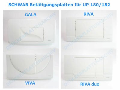 SCHWAB Betätigungsplatte Drückerplatte GALA VIVA RIVA RIVAduo