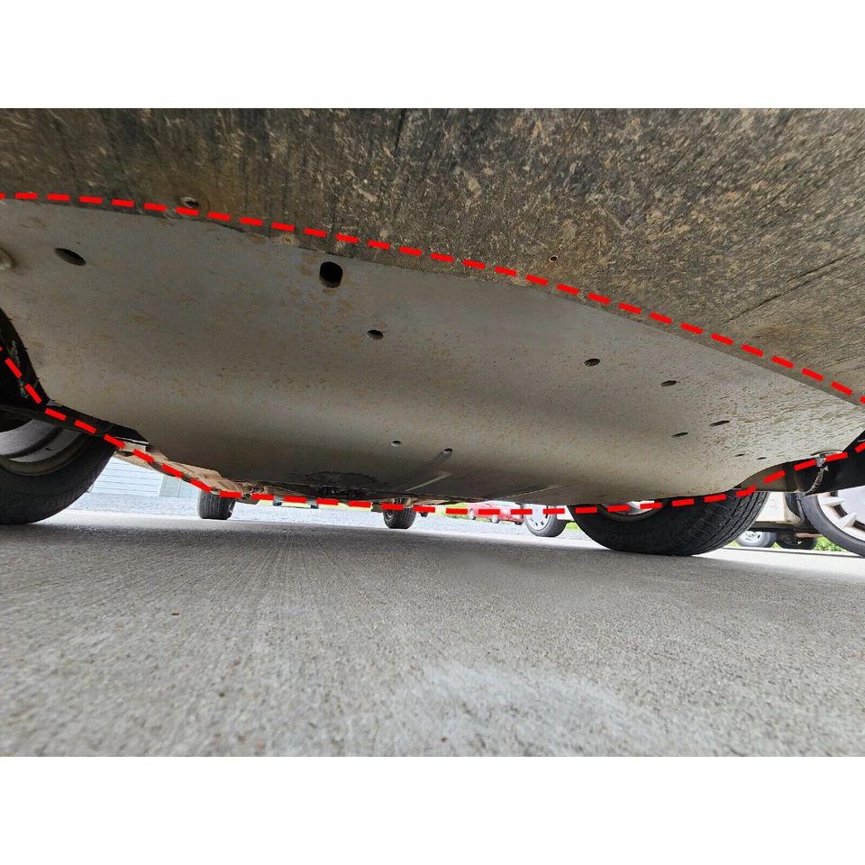 Aluminum Skid Plate Belly Pan For 1999-2010 VW Volkswagen Golf Jetta MK4 Beetle — 第 4/4 张图片