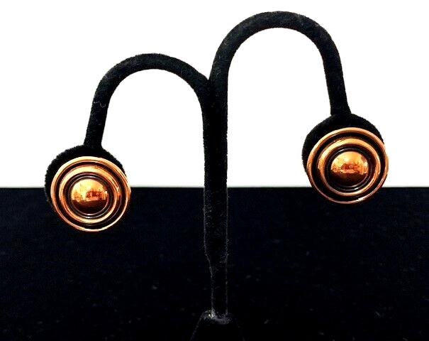 Vintage Signed RENOIR Solid Copper ROUND BULLSEYE… - image 4