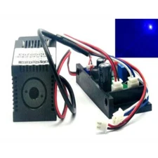 Blue Dot 450nm 120mW Focusable Laser Diode Module 12V TTL Fan Cooling