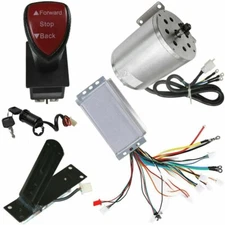 Brushless 1800W 48V Electric Motor Controller Pedal Kit For Go Kart ATV Tricycle