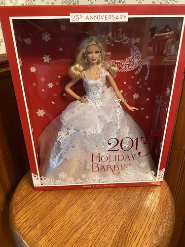 2013 Holiday Barbie Doll - 25th Anniversary Silver Edition Collectible Doll