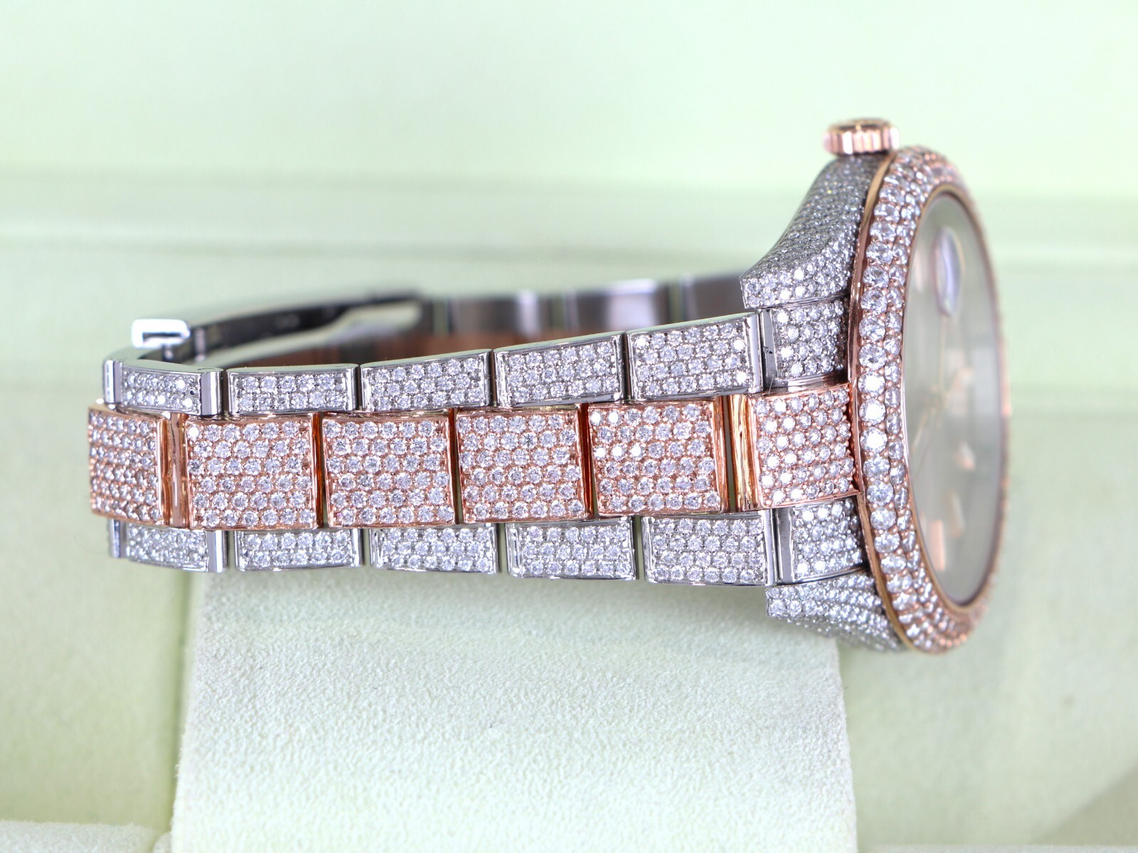 Rolex 41mm DateJust 126301 Ever Rose Gold Diamond Watch image 10