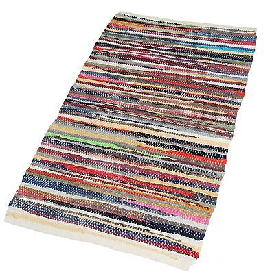 4x6 Feet,  Chindi Rug Beautiful Chindi Rug 100/% Recycled Cotton Chindi Rug-Hand Woven /& Reversible for Living Room Kitchen Entry Runner
